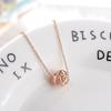 925 Sterling Silver Charms Wedding Lucky Beads Pendant Necklace Bling Zircon Necklace for Christmas Gifts S-N358