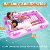 JOYFY Inflatable Tanning Pool Lounger Float 85" x 57" Extra Large Pool Floats for Adult Summer Water Party Gifts