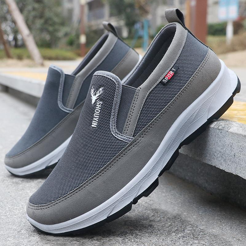 

Old ******* cloth shoes men s ****** new models in the elderly leisure sports lightweight single shoes non-slip s**t sole comfortable father shoes 39