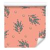 Wallpaper Small Flowers Coral, Peach and Orange 50x1000