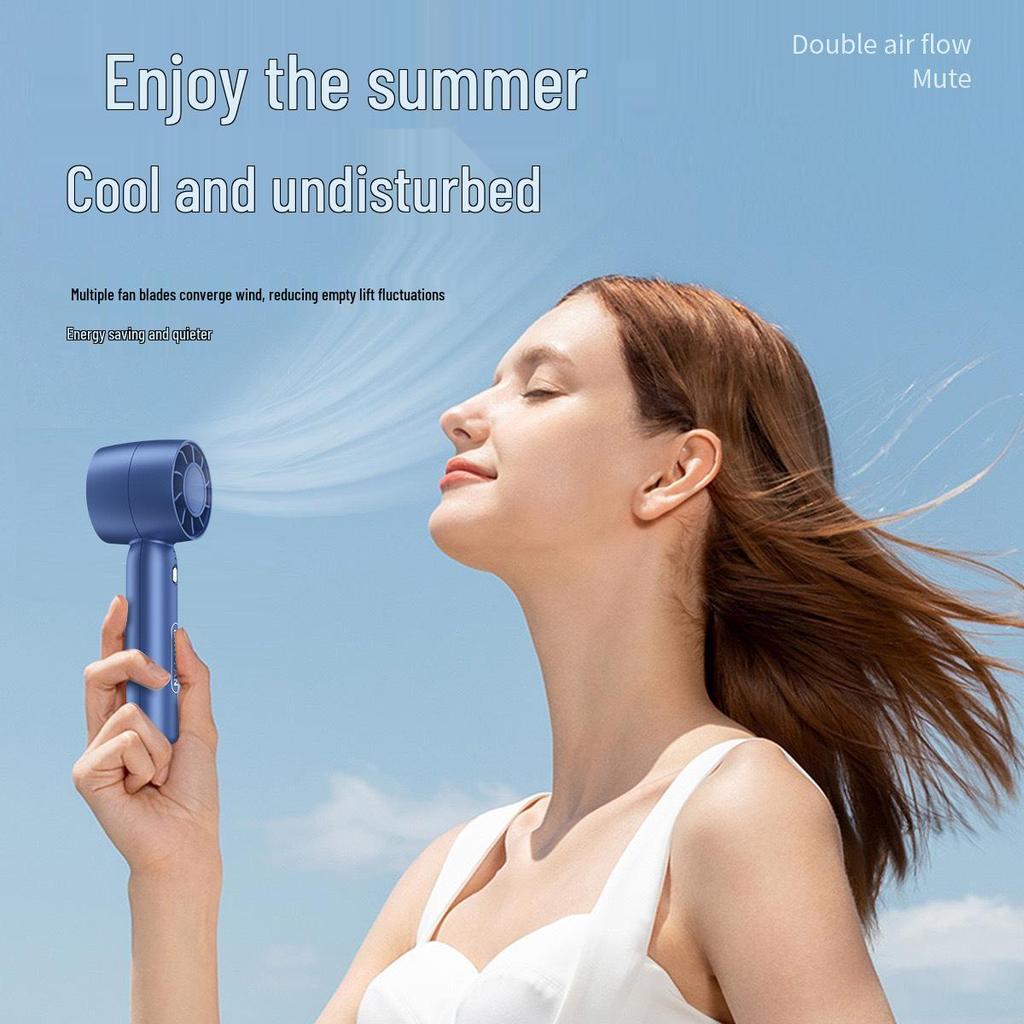 Portable USB Rechargeable Mini Fan for Outdoor, Student & Office Use