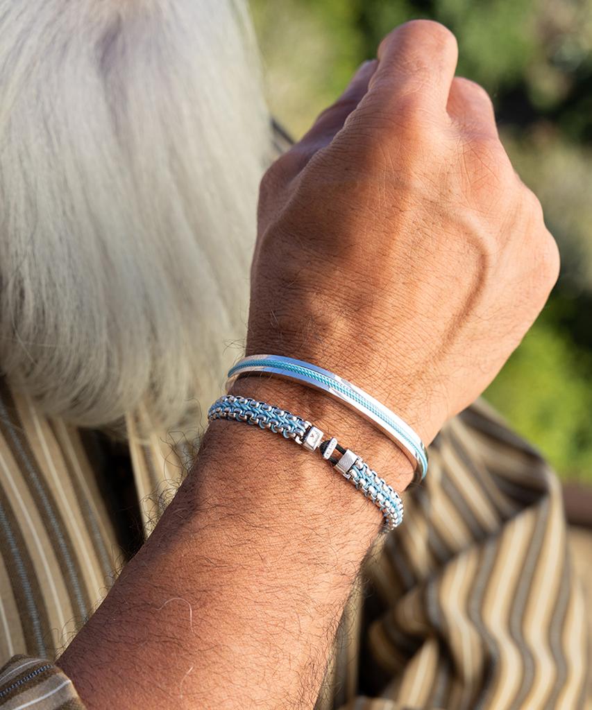 Pig&Hen Navak 6 Bracelet - Summer Blue X Silver