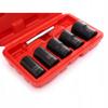 Set of Sockets for Machined Screws 1/2" 17-27mm, Punch 6 Pcs Kraft&Dele