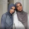 High Quality Single Stich Modal Cotton Hijabs Thin Breathable Soft Headscarf Long Shawls for Muslim Women  New Headwraps