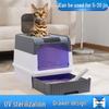 Extra Large Anti-Splash Fully Enclosed Top-Entry Cat Litter Box