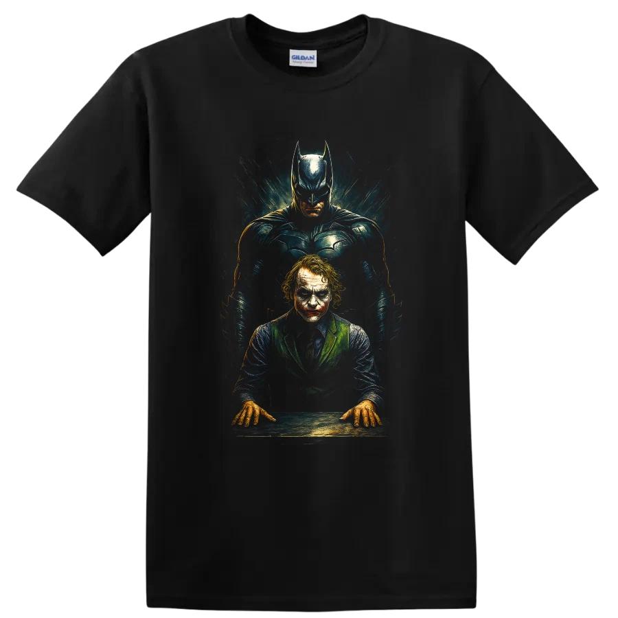 Dark Knight Joker Batman Comic Hero T Shirt Villain Tee Graphic