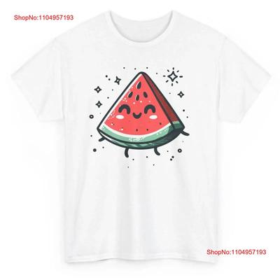 Kawaii Watermelon Summer T Shirt Novelty  Vintage Washed Soft Graphic Comfortable Fashion Top For Everyday Wear Slightly