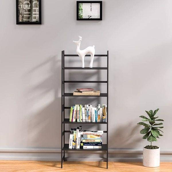 Book Shelf,Ladder Bookcase,4 Tier Tall Book Case for Bedroom,Living Room and Office