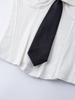 Cross-Border Hot Girl Solid Color Fishbone Tie Sling Bandeau