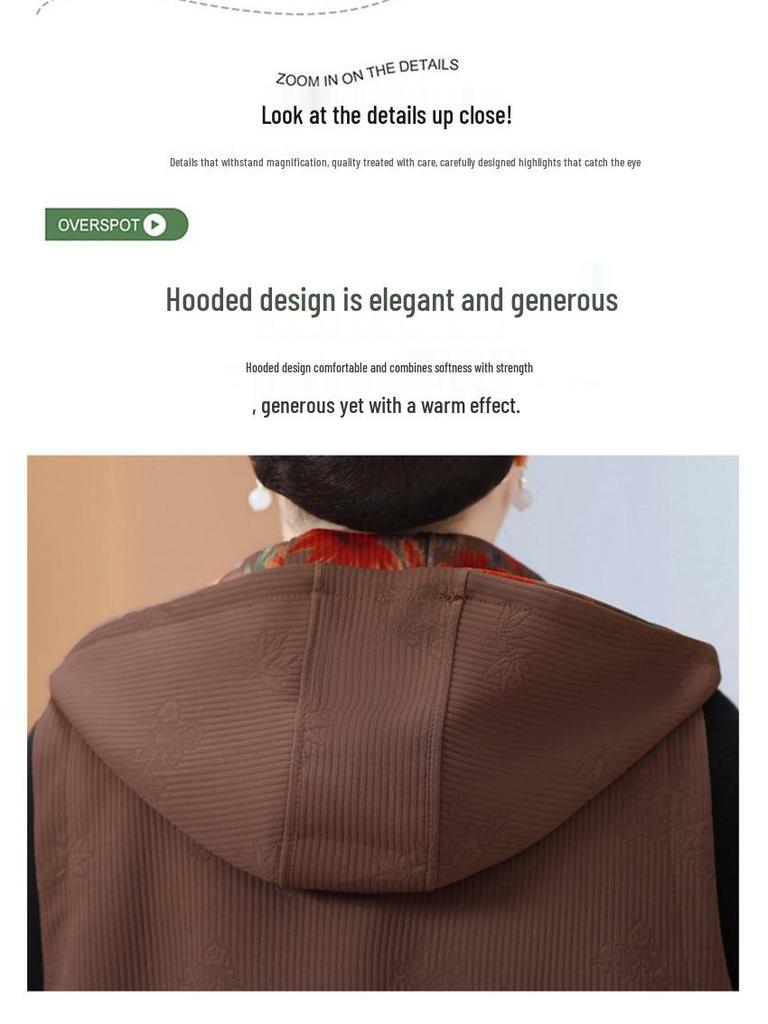 Plus Size Sleeveless Vest for Middle-aged and Elderly Women - Spring/Autumn Outerwear