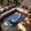 Art Van Gogh Paintings Carpet Bedside Kitchen Bath Living Home House Bedroom Floor Mat Doormat Rug Decoration