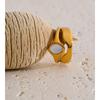 Yhpup Size 6789 Stainless Steel Shell Double-Layer Wide Ring for Women Tarnish Resistant Smooth Metal Casting Charm Jewelry