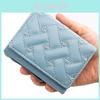 Simple Heart Embroidered Pu Short Wallet With Card Slots For Daily Use