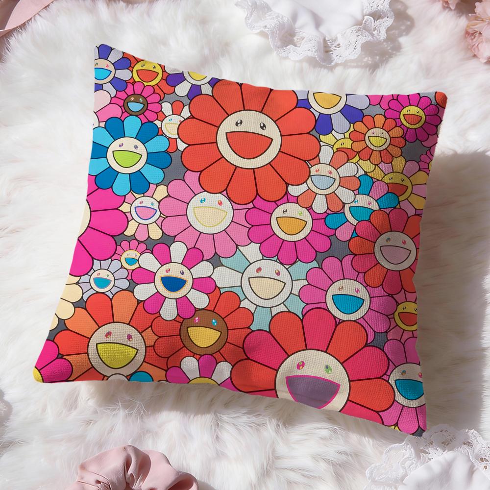 Band t-Takashi Murakami Cushion Cover Premium Comfort Reversible Pillow Cove -Two In One Design for Any Room & Car Interior