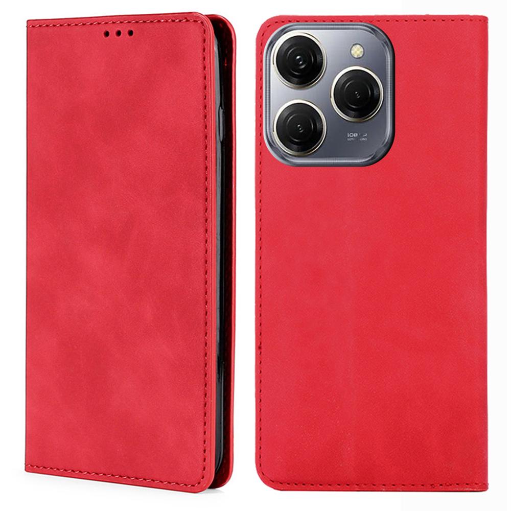 For TECNO Spark 20 Pro Case Anti-Scratch PU Leather Stand Card Slots Cell Phone Cover