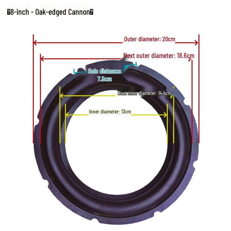 Speaker Surround Repair Rubber Edges for 3-15 Inch Models