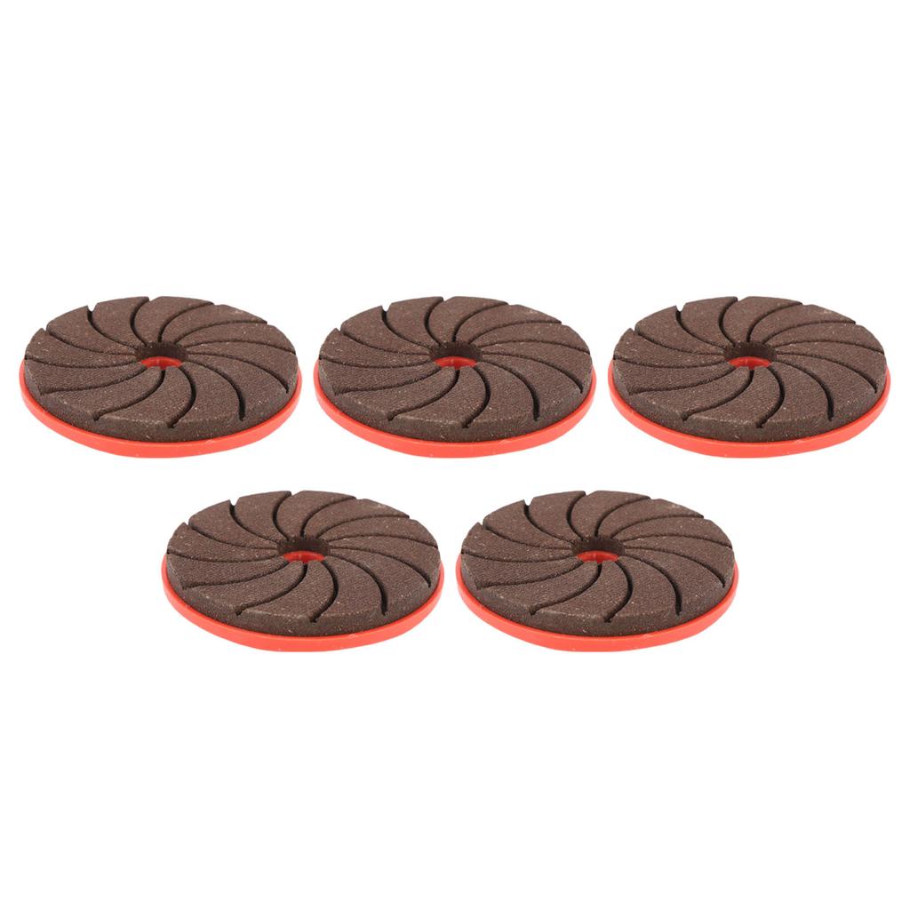 5PCS Integrated Grinding Discs 100 Grit Emery Abrasive Nylon Plastic Angle Grinder Disc Set for
