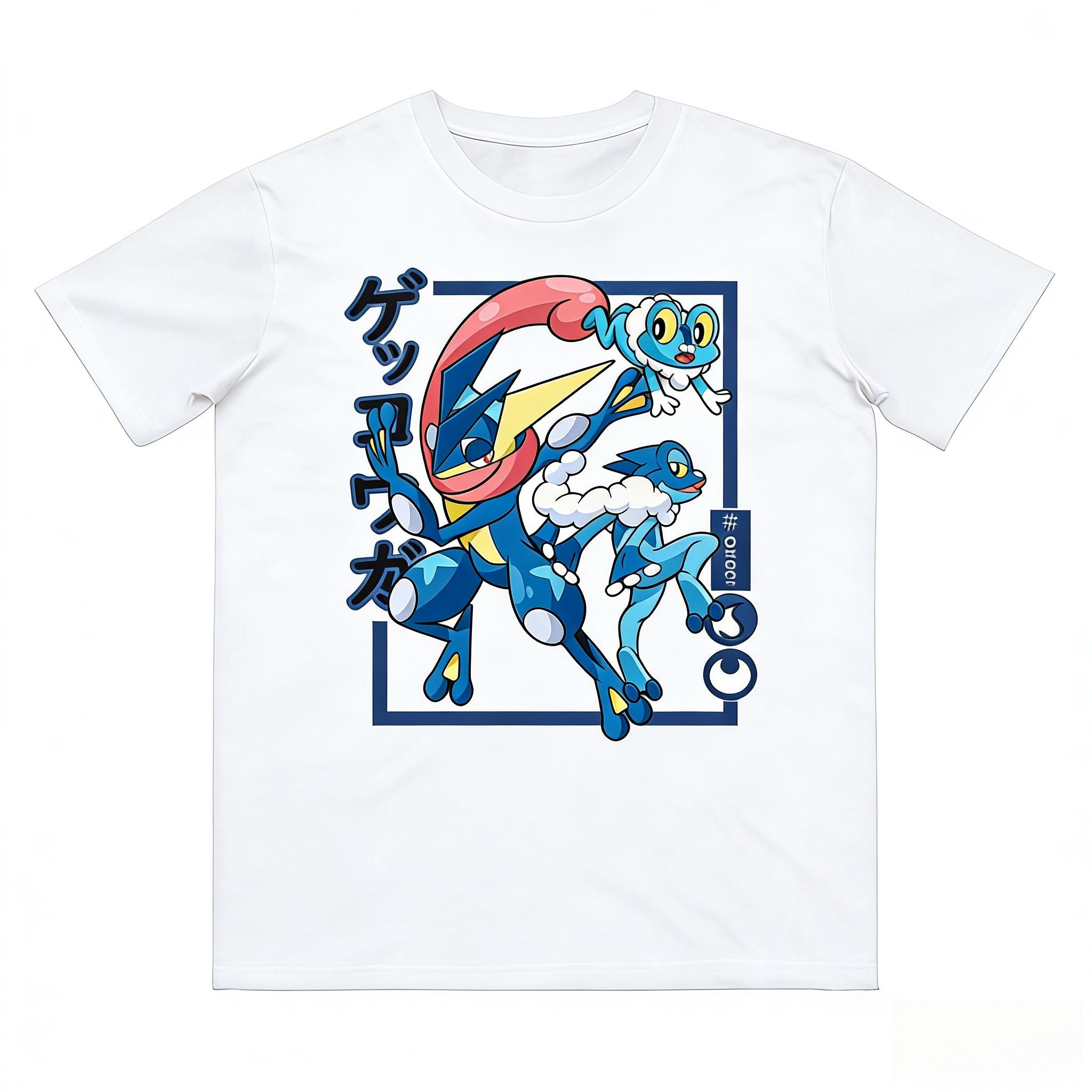 

Anime Pokémon Froakie Evolution Printed Tshirt Unisexs and Womens Tshirt Unisexs Top Harajuku Tshirt 2026 Summer Tee Streetwear S