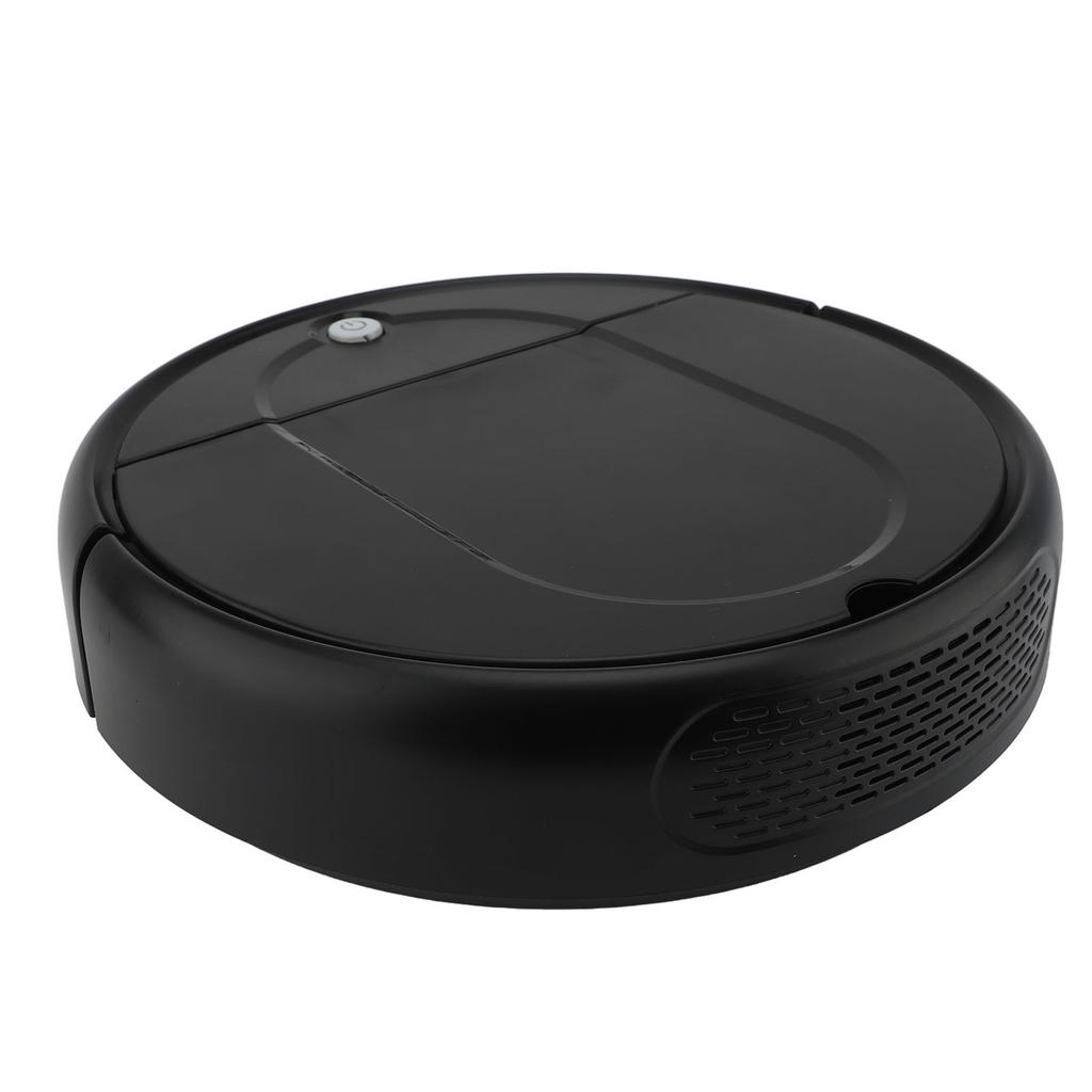 Robot Vacuum Cleaner Intelligent Obstacle Avoidance Slim Low Noise Strong Suction for Pet Hair Hard Floor Black