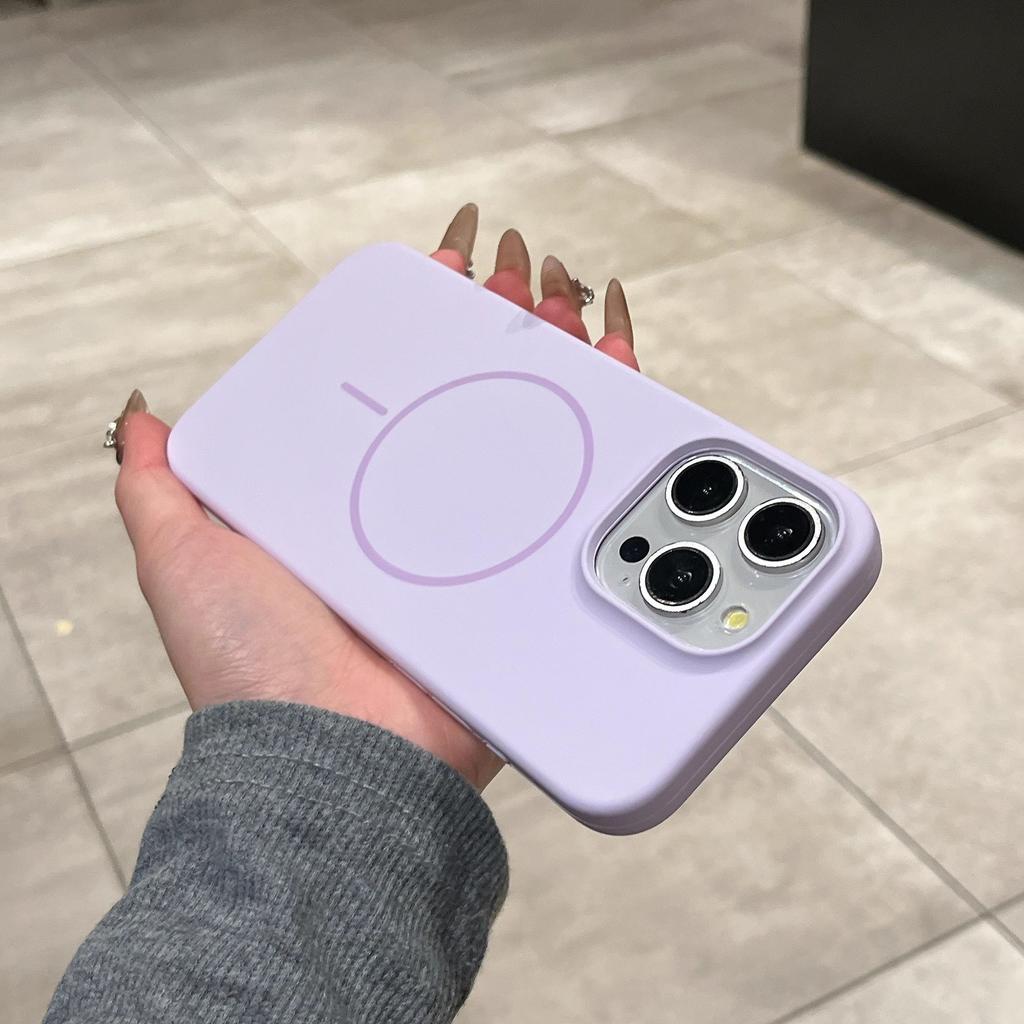 Applicable To IPhone17proMax Liquid Silicone Magnetic Suction Phone Case Apple 16 Advanced Sense Anti Fall 15 Protective Case