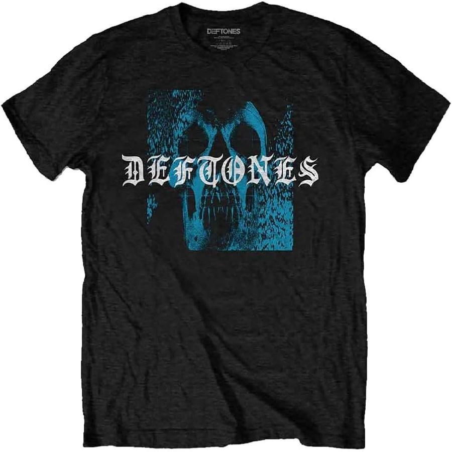 Deftones Static Skull Band Logo T Shirt S