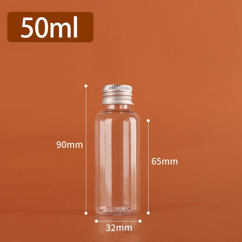 5Ml-500Ml Plastic Bottle Aluminum Cap Transparent Empty Bottle Lotion Sample Cosmetic Dispensing Bottles For Travel