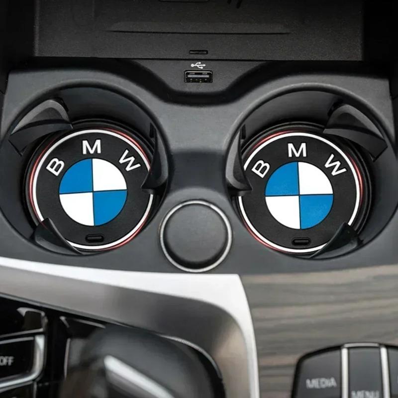 2pcs/Set For BMW Car Anti-slip Coasters for X1 X2 X3 X4 X5 X6 1 2 3 4 5 6 7 Series F30 E90 G20 F20 F21 F22 F07 F11 E60 G30 F48 F15