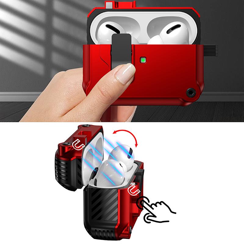 Security Lock Cover for AirPods Pro 2 3 Case for AirPods Pro2 Pro 2nd Gen Case Shockproof Cover Air Pods Pro Airpods3 Funda