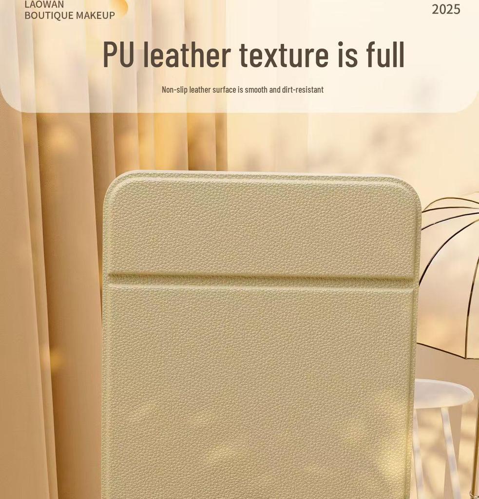 LED Folding Makeup Mirror with Comb – Compact, Lighted, and Convenient for Desktop Use