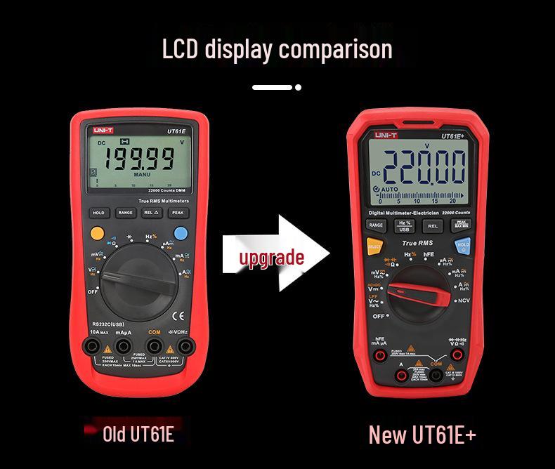 Uni-T UT61 Series Digital Multimeter with USB, Bluetooth, & Low-Pass Filter