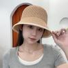 Women's summer fisherman hat, hollow and breathable, sun protection, UV protection, bucket hat for outdoor beach trips