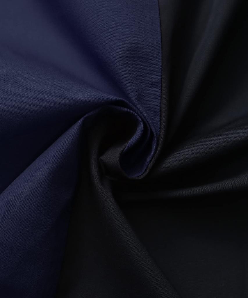 Switching Samue for Color [KYOETSU] Samue, Men, Two-tone (L, Black/navy)