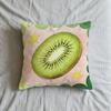 Handpainted Watercolor Fruit Cubes Cushion Cover Square Decorative Throw Pillow Case Sofa Bed Living Room Anniversary Gifts