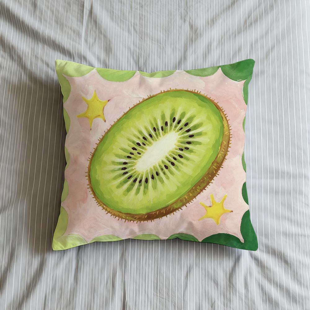 Handpainted Watercolor Fruit Cubes Cushion Cover Square Decorative Throw Pillow Case Sofa Bed Living Room Anniversary Gifts
