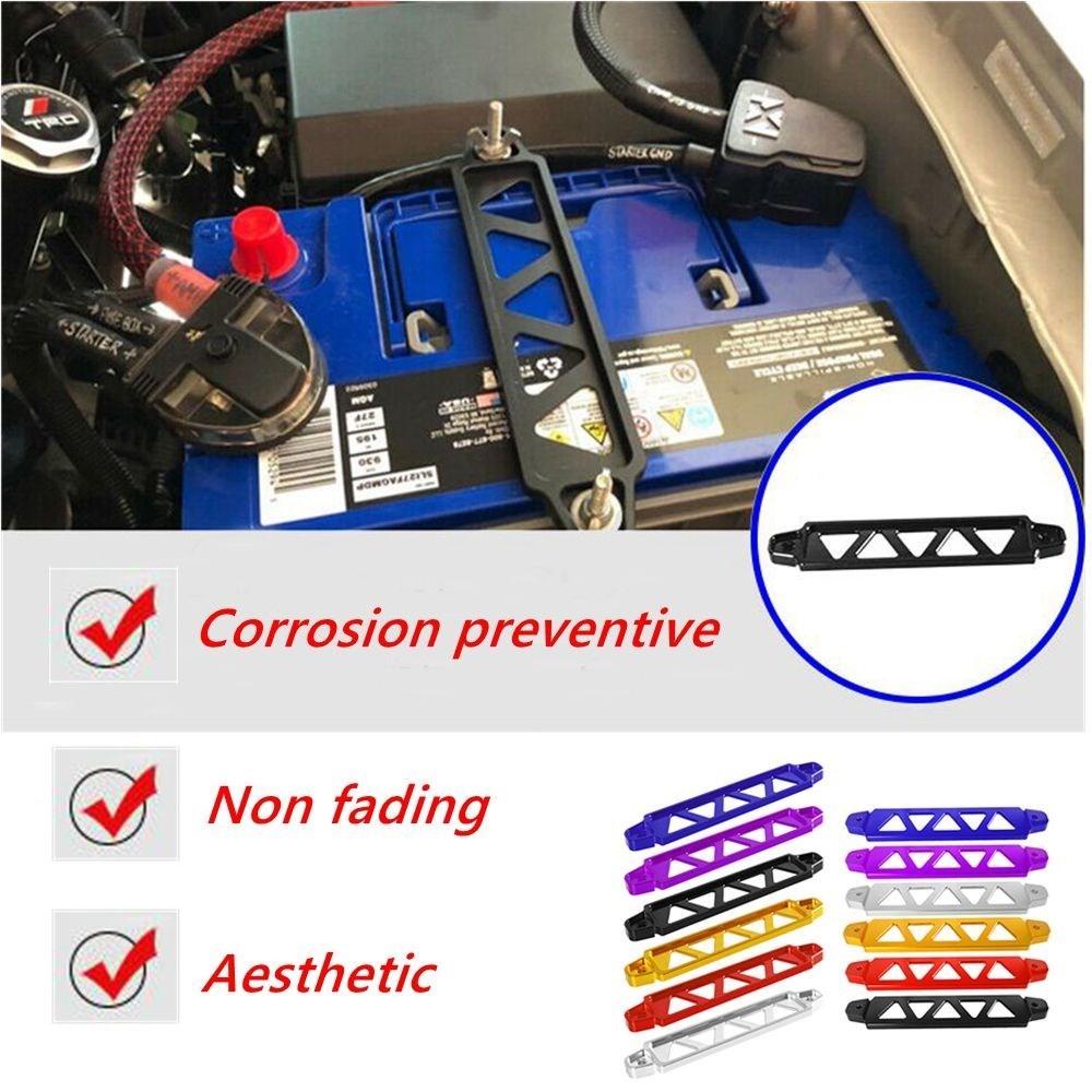 Universal Aluminum Auto Battery Tie Down Mount Holder Bracket Brace Bar For Honda Civic EK EG Group 21 22R 26R 27H 140R