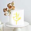 3 Bucăți Toppere pentru Tort Cruce Porumbel Decorațiuni Tort Prima Împărtășanie Botez Baby Shower Toppere Cupcake Decorare Tort de Ziua de Naștere
