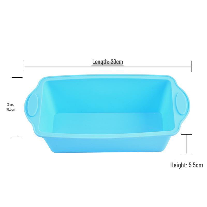 Heat-Resistant Silicone Baking Molds: Round & Rectangular for DIY Cake, Bread, and Toast