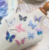 10Pcs/Set Double Layer Butterfly Chiffon Mini Nail Diamond 3D Lace Patch DIY Earrings Headdress Decorative Applique