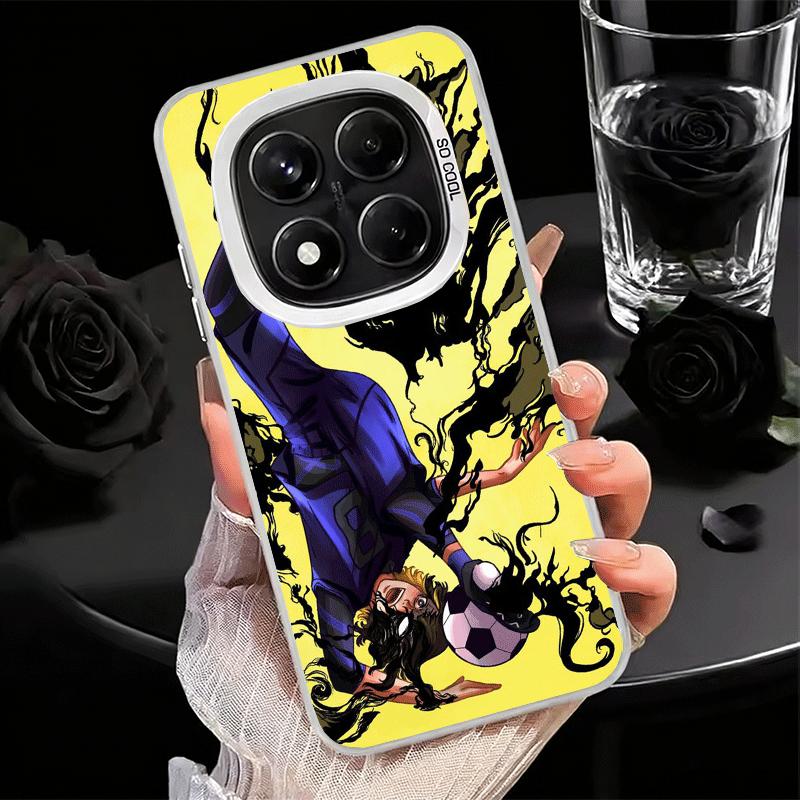 

Blue L-Lock Bachira Meguru Soft Phone Case for Samsung Galaxy S24 S25 FE S26 Edge S23 Ultra S22 Plus S21 + Shockproof Cover Back Redmi Note 15 4G