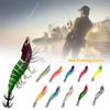 Horizontal Squid Jig 10.9g 80mm Artificial Calamar Shrimp Slow Sinking Lure Octopus Fishing