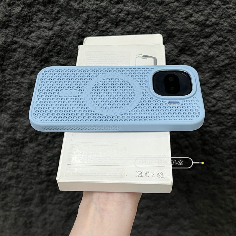 For Vivo iQOO 15R iQOO Z11 Turbo Case Magnetic Honeycomb Hole Heat Dissipation PC Silicone Skin Feel Cover Non-Slip Bumper