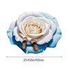 Special-shaped Flower Carpet Non-slip Soft Peony Floor Mat Absorbent 60x60cm Door Gasket for Living Room Tea Table Bedside