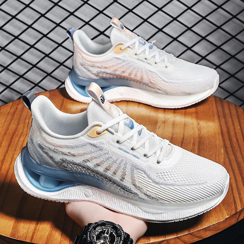 

Men s and women s same flying woven mesh comfortable breathable popcorn sneakers fashionable versatile running shoes lightweight running shoes 36