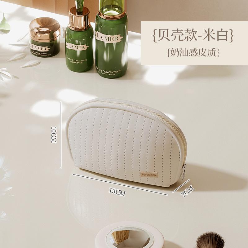 Ins PU Makeup Organizer Zipper Bags Large Travel Cosmetic Bag Storage Makeup Organizer Women s Bag Holiday Gifts Makeup Bag