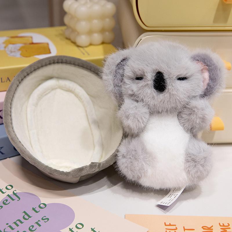 Sleeping Animal Basket Plush Toy Cute Cartoon Koala Rabbit Puppy Doll Children