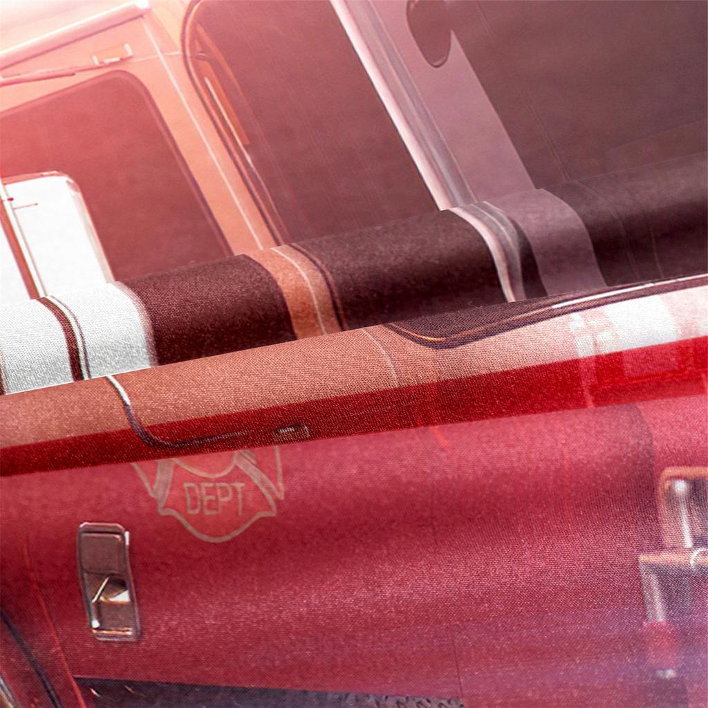 Bedding Three-Piece Set 3D Digital Printing Cartoon Fire Truck Children'S Polished Duvet Cover
