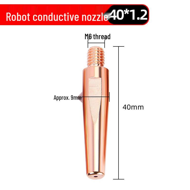 Automatic MIG Welding Conductive Tip Set: 0.8/1.0/1.2 Nozzles, Chromium Zirconium Copper