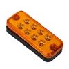 6pcs 8 LED Clearance Side Marker Light Indicator Lamp Truck Trailer Lorry Yellow