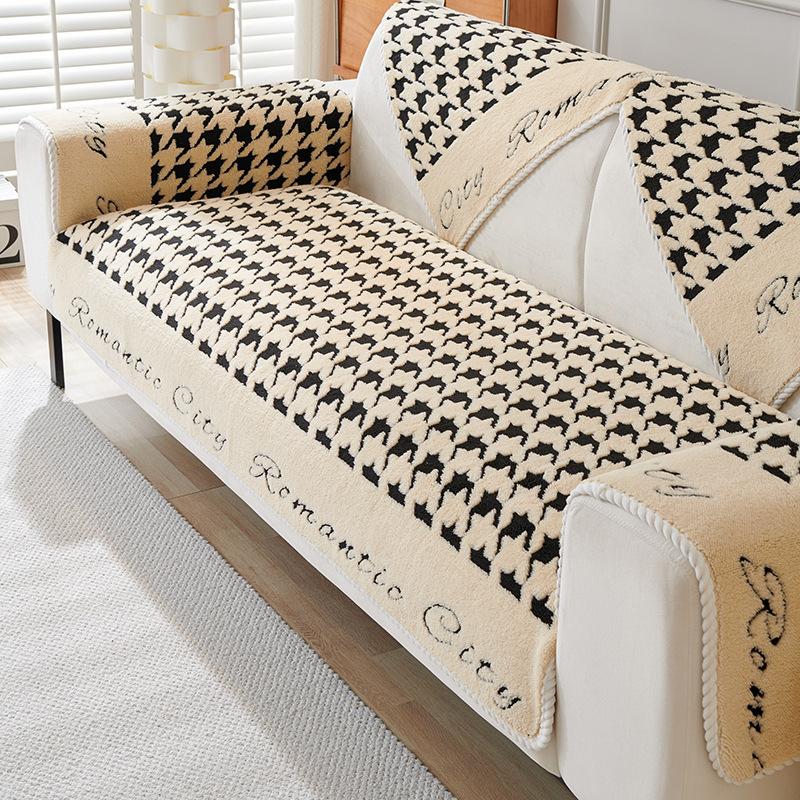 

Подушка для дивана, зимняя нескользящая плюшевая утолщенная скандинавская подушка для дивана, чехол для подушки, полотенце 70*70cm