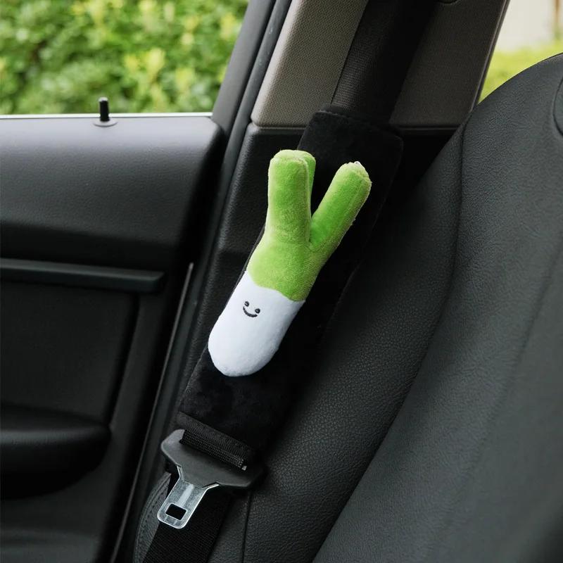 1pc Vegetable Car Seat Belt Shoulder Protection Soft and Comfortable Car Seat Belt Decorative Products Universal
